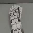 Whaline 82Ft Black White Bulletin Board Borders Rainbow Dot Pattern Adhesive Trim Border for Classroom Office Party Decoration