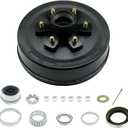 RV MURTS Trailer Hub Kit 6 Bolt on 5.5 for 5,200 lbs, 6,000 lbs, 7,000 lbs Trailer, 12'' x2'' Electric Brakes Assembly with 5 Holes, Trailer Axle Bearing Kit, Grease Seals.