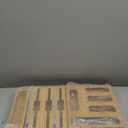 Bamboo Foil and Plastic Wrap Organizer with Cutter, Kitchen Drawer Storage, Dispenser Compatible with Sandwich and Snack Variety Size Bags Ziplock Bag