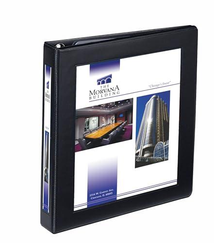 Avery Heavy-Duty Framed View 3-Ring Binder, 1" EZD Rings, 1 Black Binder (68054)