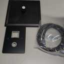 Brushed Black Square Shower Head with Handheld Set, Rainfall Shower System Modern Wall Mounted Shower Faucet for Bathroom 12 inch (With Shower Valve)