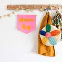 Dream Big Mini Hanging Felt Banner，- Baby Kids Girl Nursery Wall Decor, Kids Room Flag, Cute Decorative Banner, Charming Decoration For Small Spaces (pink)