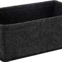 Long Gray Storage Baskets Narrow Storage Basket Organizer Storage Bins for Small Toys Keys Make Up Hair Cosmetic Drawer Home Decor Storage Basket Decorative Storage Bin