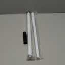 AceMining Sliding Door Security Bar,Heavy Duty Sliding Patio Door Lock Bar, 20-50inch Adjustable Multi-use Window Security Bars, Sliding Door Stopper,White,1Pack