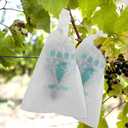 Cabilock Grape Protection Bags 50Pcs Waterproof Nursery Bags for Fruit Growth and Packaging Grow to Shield Grapes from Sun Rain and Birds 12.99X9.44 Inch