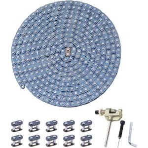 KAMIER T8F Drive Chain 10 Feet with Chain Breaker Tool Hevay Duty for Syx Moto SSR X-pro 50cc Pit Dirt Bike 43cc 47cc 49cc 2 Stroke Kids Mini Pocket Bike Chopper Razor Dirt Quad 4 Wheeler ATV Parts