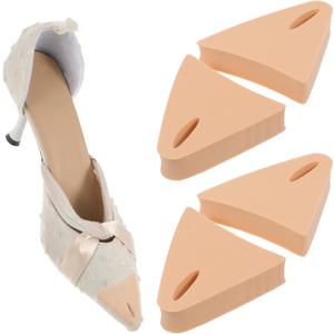 4 Packs Shoe Filler for Too Big Shoes Soft Sponge Shoe Size Reducer Tearable Toe Inserts Make Shoes Smaller Fit Unisex Reusable Foam Toe Filler Inserts for Women High Heel Sneaker(Skin Color)