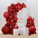 PartyWoo Burgundy Balloons 128 pcs Different Sizes of 18 12 10 5 Inch Dark Chestnut Red Maroon Balloon Arch Kit Garland for Birthday Graduation Anniversary Cherry Casino Party Decorations Red-Y62