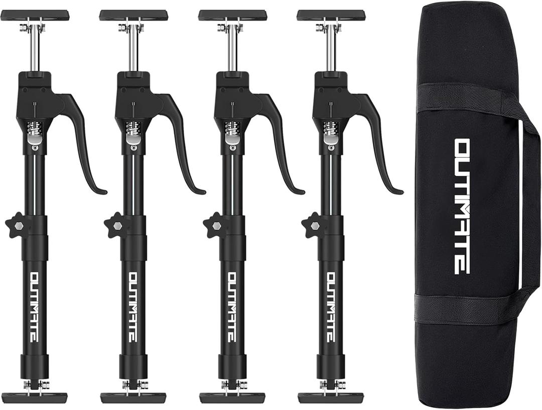 Third Hand Support Pole Heavy Duty, Cabinet Jacks for Installing Cabinets with 200 LBS Capacity and Expand from 15-4/5 to 23-3/5 in, 4-PC Black Third Hand Support Pole Heavy Duty, Cabinet Jacks for Installing Cabinets with 200 LBS Capacity and Expand from 15-4/5 to 23-3/5 in, 4-PC Black
