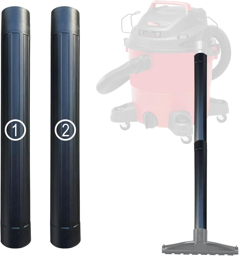 Vacuum Accessories & Attachments for Shop Vac 2-1/2'' - Vacuum Dust Brush & Extension Wand Compatible with Vacuums Using 2-1/4'' Inner Diameter Accessories (Extension Wands, 2-1/4'')