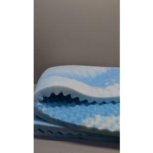 SINWEEK 2 Inch Egg Crate Memory Foam Mattress Topper Full Size, Soft Mattress Pad for Back Pain Relief, Bed Topper, CertiPUR-US Certified, Blue