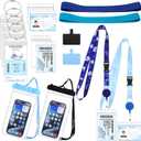 Cruise Ship Essentials 2026 Must Haves Set, 2 Pack Lanyards for Cruise Ship Cards with Id Holder and 4 Pack Cruise Luggage Tags Holder with 2 Waterproof Phone Pouch & 2 Cruise Chairs Towel Bands
