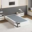 UOMEUR 7 Inch Twin Box Spring, 2500 LBS Heavy Duty Metal Mattress Foundation with Fabric Cover, Easy Assembly