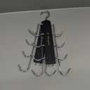 Purse Hanger, 2 Pack Purse Organizer for Closet with 16 Hooks for Heavy Bags, Sturdy Bag Storage, Rotatable Handbag Holder, Purse Rack Space Saving Backpack Hanging Closet Organizer Hangers, Black