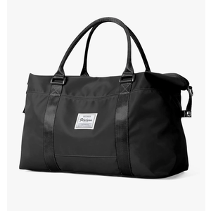 Small Black Gym Bag for Women, Stylish Duffle Travel Bag for Plane, Lightweight Duffle Bag for Women & Men, Sport Gym Tote Bag with Wet Pocket for Yoga, Pilates, Swimming