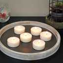 Stonebriar 40 Pack Unscented Mega Oversized Clear Cup Tea Light Candles with 9 Hour Extended Burn Time, 40 Count