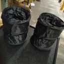 Car Trash Can, 2 Packs Mini Collapsible Pop-up Car Garbage Can, Waterproof Hanging Car Trash Bag with Velcro, Car Trash Bin, Black