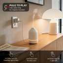 Essential Oil Diffuser, 100ml Aromatherapy Diffuser, Mini Ultrasonic Diffuser for Essential Oil, Home, Office, Cool Mist Humidifier with 7 Led Light, Auto Shut-Off, White