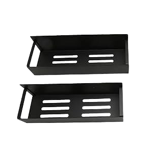 Magnetic Rack, Magnetic Shelf Magnetic Seasoning Rack with Strong Magnet for Fridge Kitchen Storage No Screws Needed Ventilation Holes, 2 Pcs