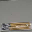 Watercolor Brush Set, Fuumuui 10pcs Professional Synthetic Squirrel Paint Brushes for Artists - Flat, Round Pointed, Dagger, Cats Tongue Oval Wash