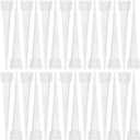 Milisten Floral Stem Water Tubes 50 Pcs Clear Plastic Flower Vials with Pointed Tips for Fresh and Artificial Flowers Arrangements Craft Supplies