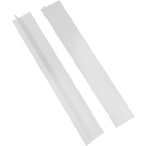 2 Pack Flexible Kitchen Stove Gap Covers, Silicone Gap Fillers Between Counter and Stovetop,Washer, Oven, Dryer, Easy to Wipe, Food grade silicone material (White,25in)