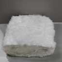 AISENO 72 Inch White Faux Fur Christmas Tree Skirt, Luxury Plush Tree Base Cover for Holiday Party and Home Christmas Decor