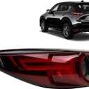 LED Driver Left Side Tail Light Assembly Outer Compatible With 2017-2020 Mazda CX-5 CX5 Replace KB8B-51-160E