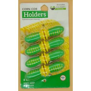 Everyday Culinary Fresh 8 Jumbo Corn Cob Holders - Stainless Steel Prongs