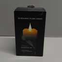 Flickering Flameless Candles with 3D Moving Flame, Last 1000+ Hours Battery Operated Candles with Timer, Ivory Real Wax Pillar Electric LED Candle for Wedding Christmas Party/3" x 5"