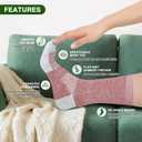 Diabetic Socks for Men,4 Pairs Crew Diabetic Neuropathy Socks for Men Size 9-12/10-13/13-15.