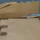 QUTUUS Kraft Shopping Bags 100 Pcs 10x5x13 Brown Paper Bags with Handles Bulk, Brown Gift Bags, Recycled Paper Bags, Paper Retail Bags, Paper Gift Bags