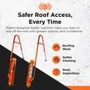 Bighorn Ladder Stabilizer for Roof Safety | Lightweight Aluminum | Easy Adjustable | Stabilizing & Secure | Gutter Clips/Hooks Included | Easy Access Handle Support | Fold for Transport & Storage