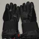 devembr Snowboarding Gloves with Wrist Guards, Ski Gloves Touchscreen, Black ,S