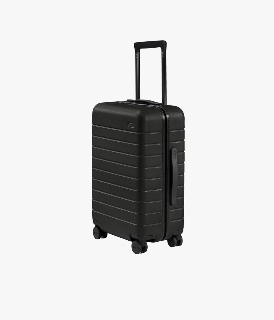 Away Carry-On Luggage, Lightweight Hardside Suitcase with Spinner Wheels, 22 Inch Airline Approved, TSA Lock, Jet Black