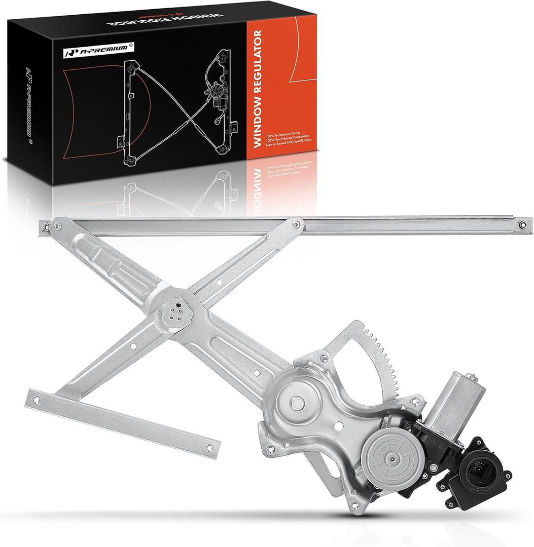 A-Premium Power Window Regulator with Motor (10-Pin Plug) Front Driver Side Compatible with Lexus ES350 2007-2012 Sedan, wiht Auto Up/Down Function