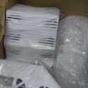 AuldHome Design Farmhouse Christmas Village Collection #2 w/Church, Barn and School (Set of 3, White); Candle Lantern Decorative Christmas Town Display