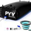 PYY Portable 264 Gallon Water Bladder - Truck Bed,Carrier Cart, Large Water Bob Bathtub Emergency Water Bladders for Outdoor RV Car Camping,Water Bladder Tank with Spigot,Overflow Kit-Black 1000L