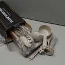 Umite Chef Kitchen Cooking Utensils Set, 33 pcs Non-Stick Silicone Cooking Kitchen Utensils Spatula Set with Holder, Wooden Handle Silicone Kitchen Gadgets Utensil Set (Khaki)