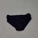 Tempt Me Women Mid Rise Bikini Bottoms Full Coverage Swimsuit Ruched Scrunch Swim Bottom (Navy Blue, Medium)