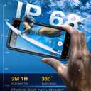 Lanhiem for Samsung Galaxy A57 Phone Case, IP68 Waterproof Black