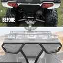 A & UTV PRO Rear Brushguard for Polaris Sportsman 450/570 2021-2025, Heavy Duty Rear Profile Bumper Guard Protector Accessories, Sturdy Steel Tube, Replace OEM #2884847, Black