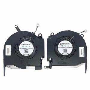 New Laptop CPU + GPU Cooling Fan for HP OMEN RTX3050 16-K 16-N Pro TPN-Q280 Series N18090-001 N18091-001 FPKK DFS5K223052839 FPKJ DFS5L32G164865 DC 5V 0.5A Fan
