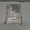 1/2inch Grommet Kit 100 Sets Grommets Eyelets with 3 Pieces Install Tool Kit, 4 Colors Grommets Kit with Storage Box for Craft Making, Repair and Decoration