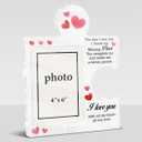 2 x Romantic Couple Gifts Photo Frame,Birthday Wedding Gift for Girlfriend Boyfriend Wife Husband, Display 4x6 Photo