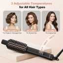 Brush Curling Iron,Curlings Iron for Short Hair 3 Temperature Adjustable,Curling Iron Brush 1 Inch with 30s Fast Heat Anti-Scald Anti-Tangle Negative Ion Travel Size Dual Voltage