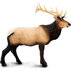 Safari Ltd. Elk Figurine  Realistic 8" Model Figure  Educational Toy for Boys, Girls & Kids Ages 3+