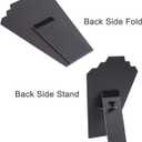 4Pcs/Set Necklace Display Stand for Selling, Earring Necklace Jewelry Set Easel Display Rack,Covered Soft Velvet with Cardboard Easel Necklace Display (4pcs design 2)