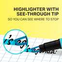 Sharpie Clear View Highlighter Sticks, Chisel Tip, Assorted Fluorescent, 8 Count - School, Home, and Office Use, Teacher Supplies