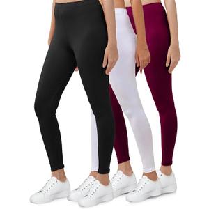 Women's Cotton Ankle Length Leggings | Elastic Waistband Soft Stretchable Everyday Wear | Pack of 3 XL